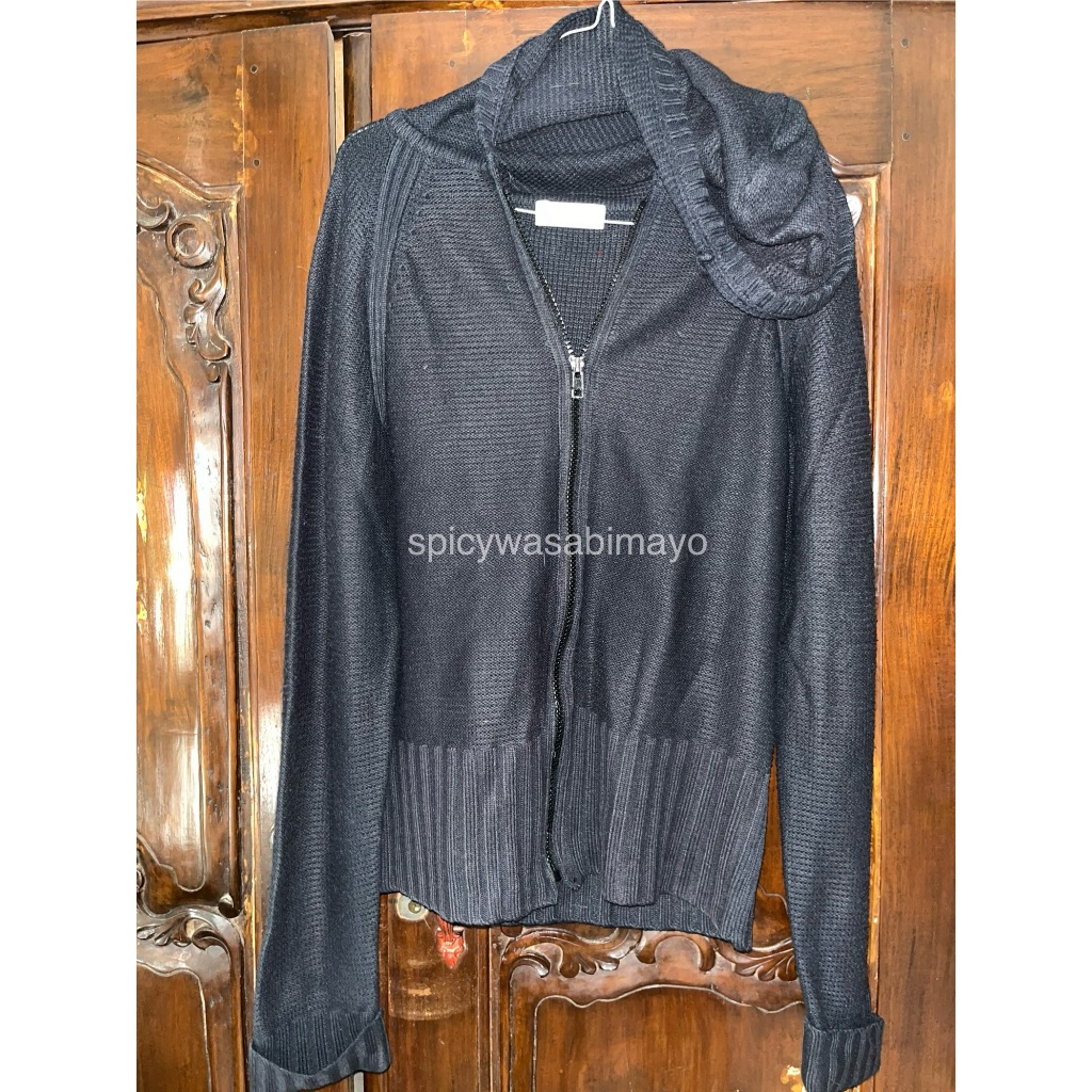 [PRELOVED] KNIT SWEATER/HOODIE/JACKET NUMBER 61 | BLACK| ALL SIZE