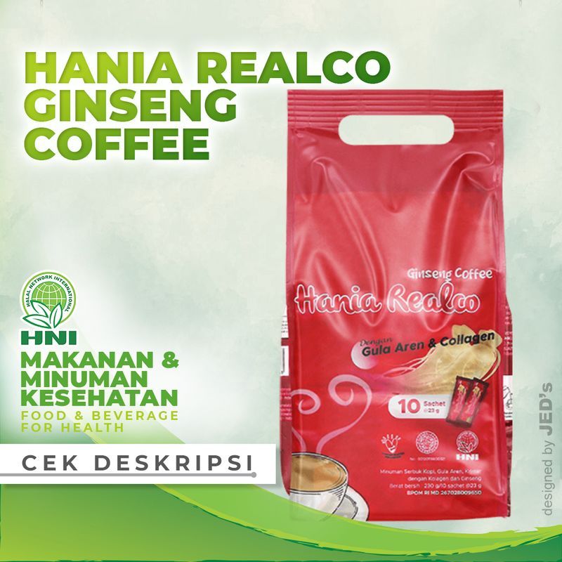 

HANIA REALCO GINSENG COFFEE - Minuman Kopi HNI / HPAI