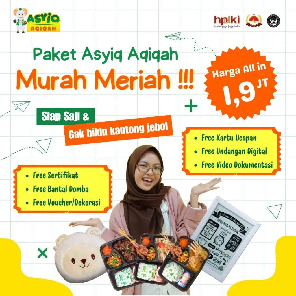 

ASYIQ AQIQAH - PAKET HEMAT FREE DEKOR