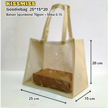 

Ready Tas Souvenir Hampers Goodiebag Spunbond Mika/Tahlil/Berkat Ukuran 25*15*20