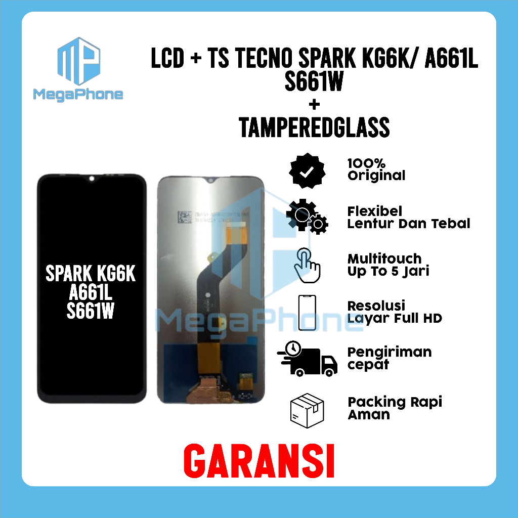 LCD + TS TECNO KG6K/ A661L/ S661W ORI FULLSET GARANSI