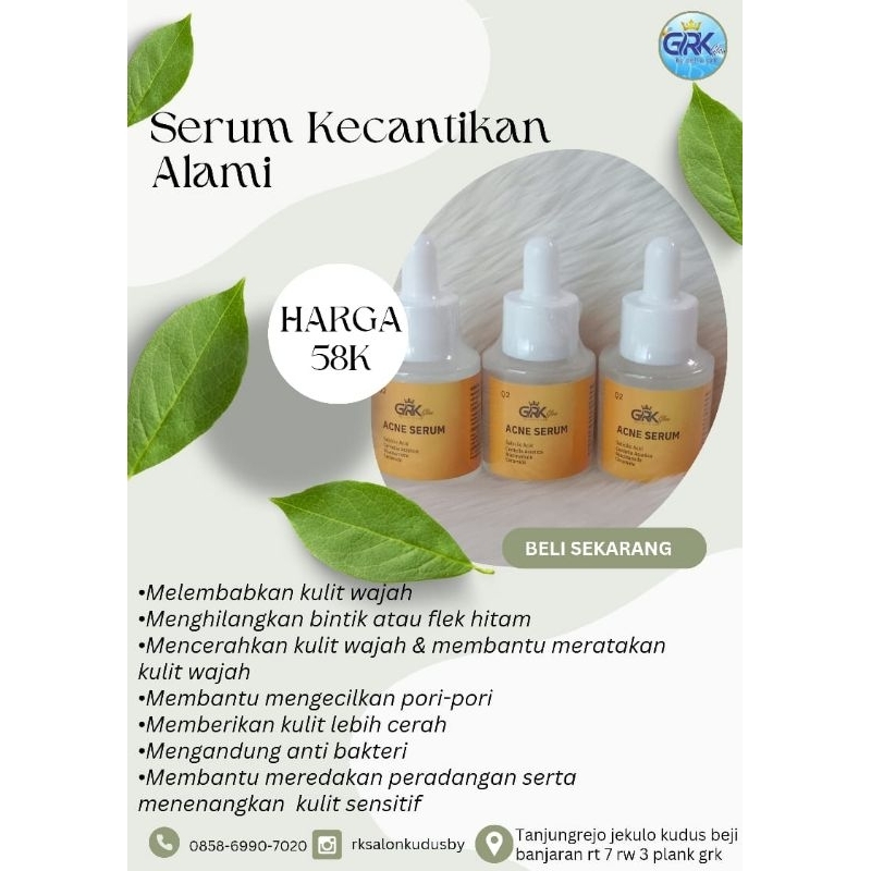 BRIGTHENING SERUM ACNE by sella safi isi 3 produk
