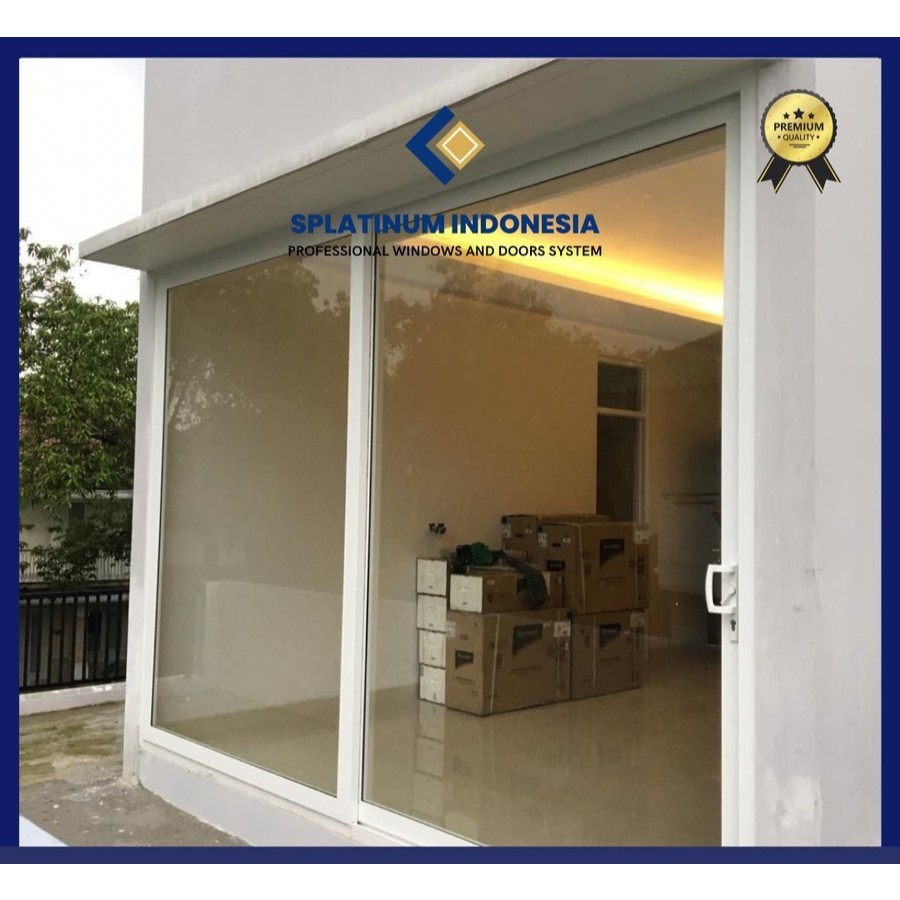 Pintu upvc sleding 2 daun
