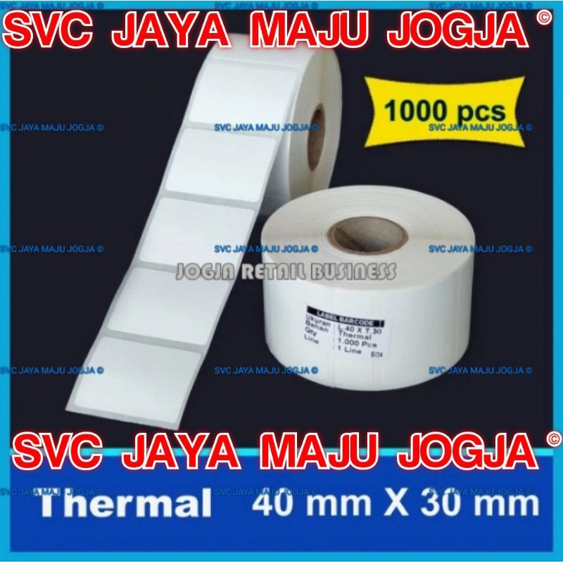 

[ ARGOX ] 40 X 30 THERMAL - 1 LINE - FACE OUT - ISI 1.000 PCS || CORE 1" || LABEL BARCODE TANPA RIBBON DIRECT THERMAL - PROMO LABEL STIKER THERMAL - ISI 1000 PCS || 40X30 4 X 3 CM- OS214 OS 214 NU PLUS CP2140 CP 2140 CP2240 CP 2240