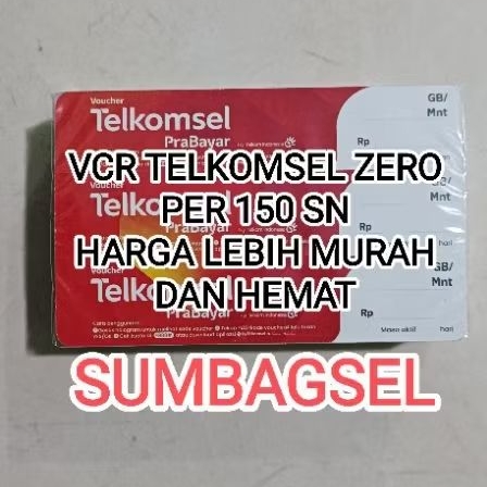 VOUCHER TELKOMSEL ZERO / KOSONG