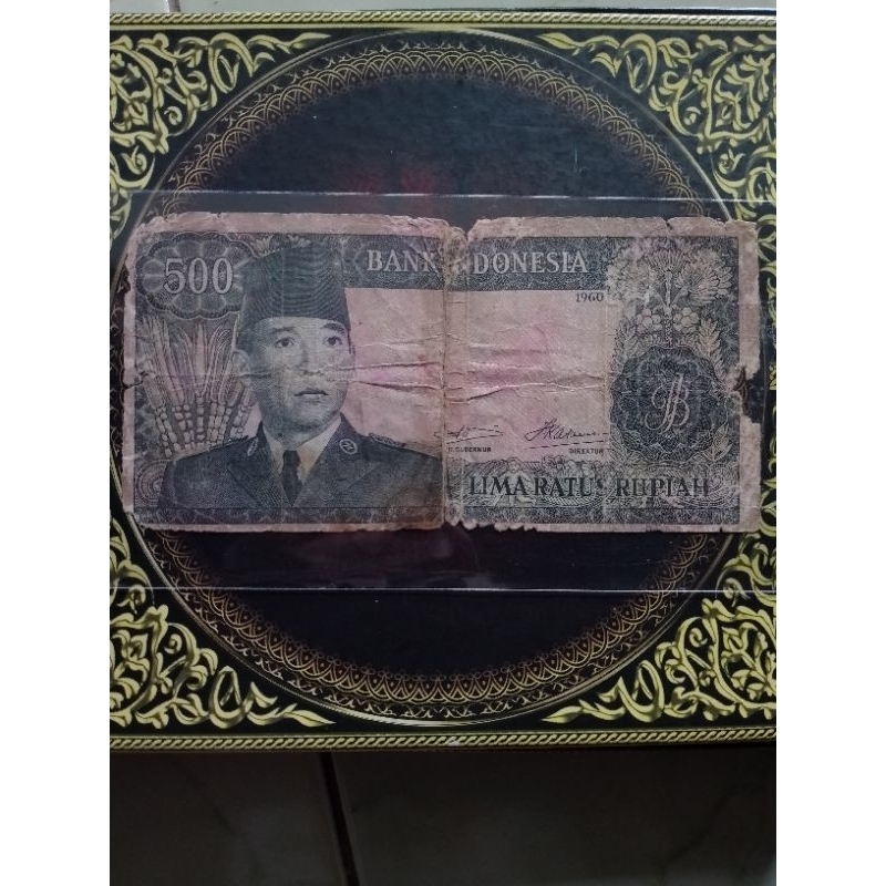 Uang Sukarno 500 rupiah 1960 apa adanya