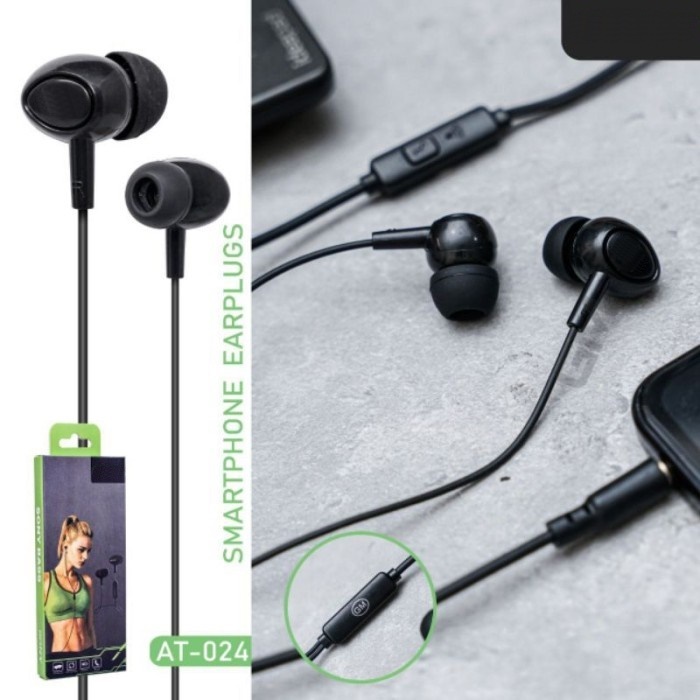 HF Headset [ SONY AT-024 ]  Extra Bass Kualitas Bagus