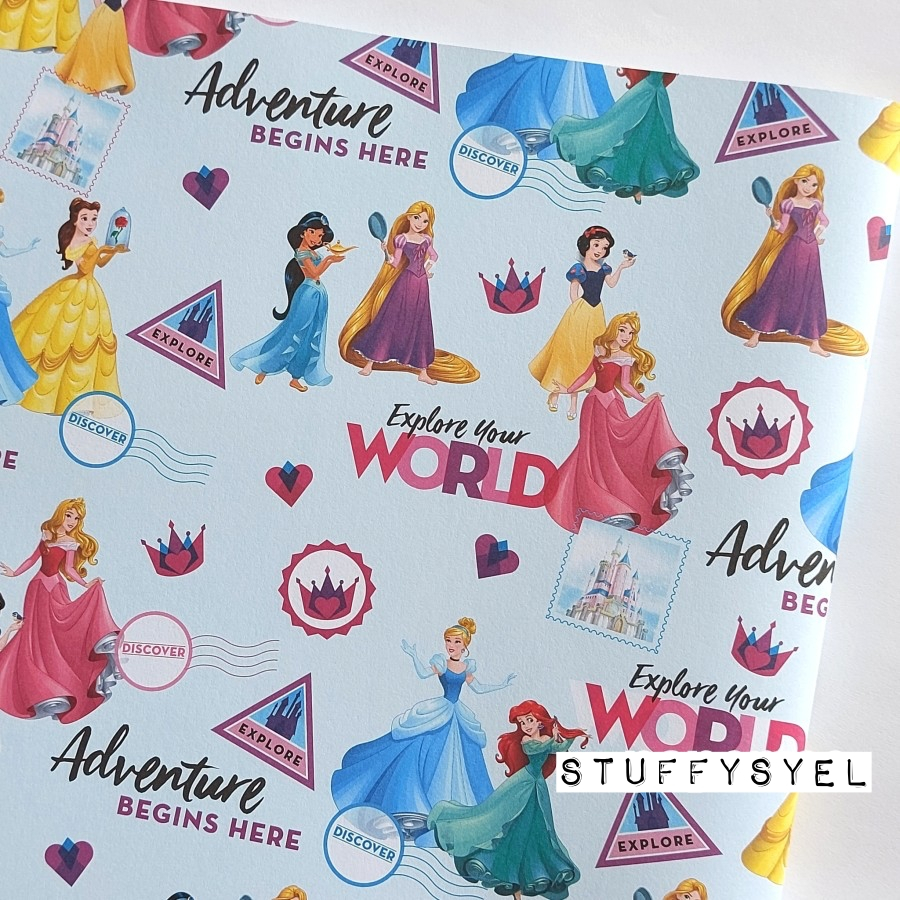 

Kertas Kado Disney PRINCESS ADVENTURE Bungkus Kado Sansan Wawa