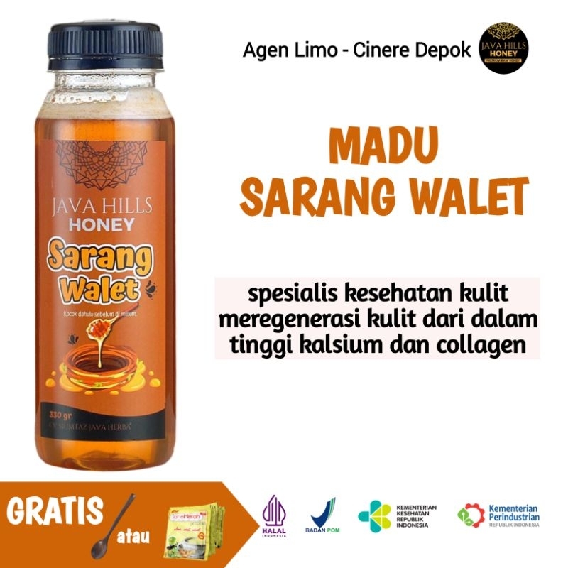 

Madu Sarang Walet Javahills honey Madu Kesehatan Kulit Wajah Glowing 320 gr