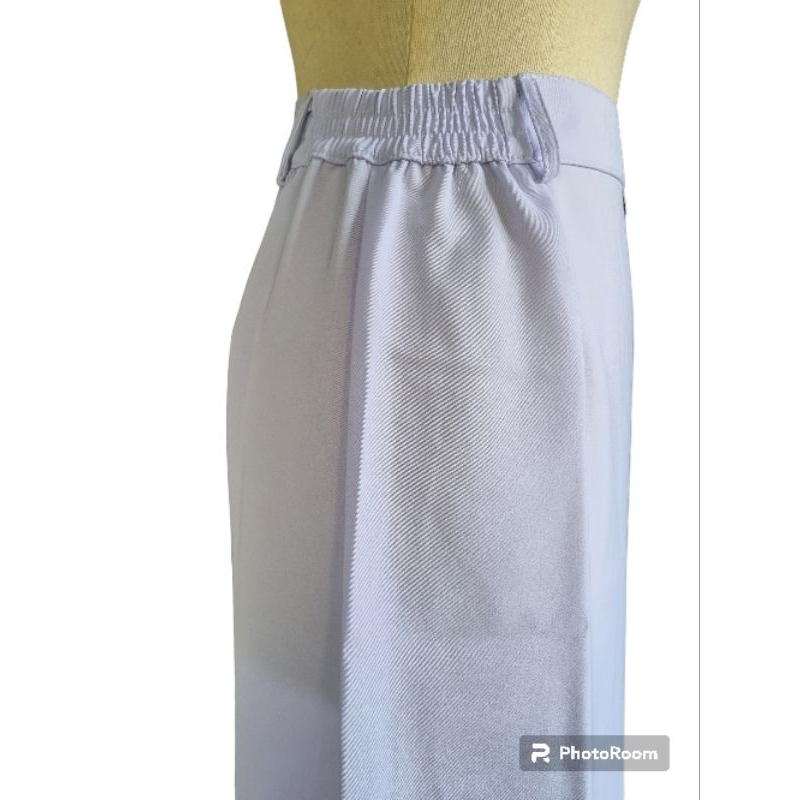 RECOMMENDED ROK PUTIH PANJANG MODEL LINE A UKURAN STANDAR DAN JUMBO BAHAN TWIST FERARI