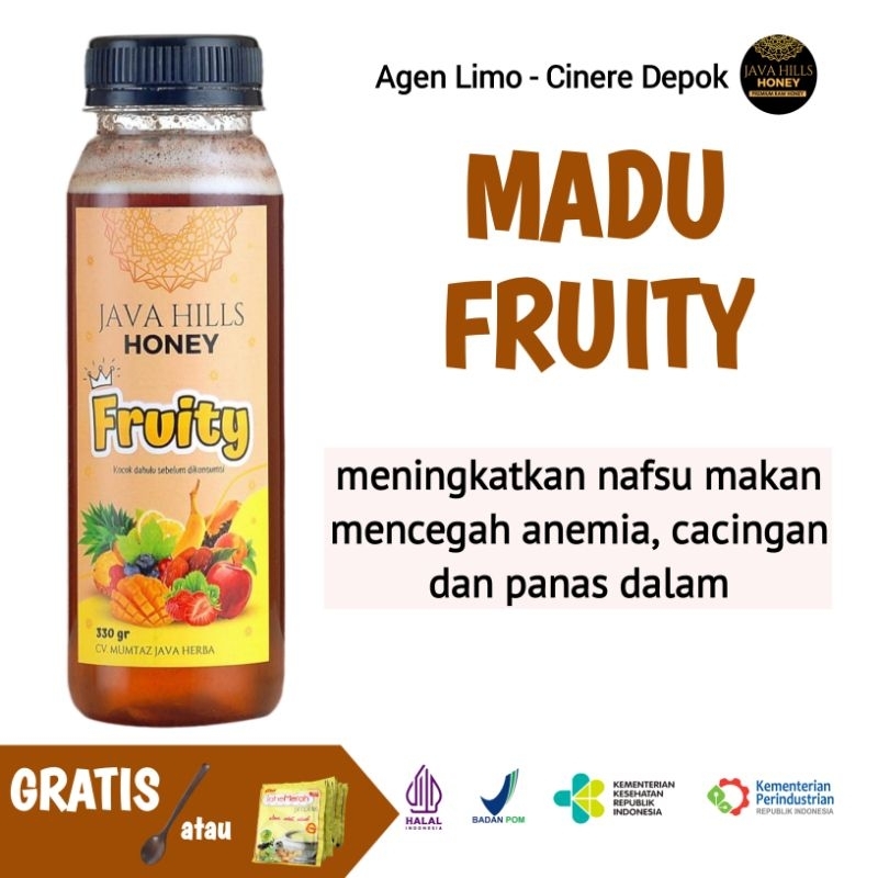 

Madu Fruity Javahills Honey Madu Buah 320 gr