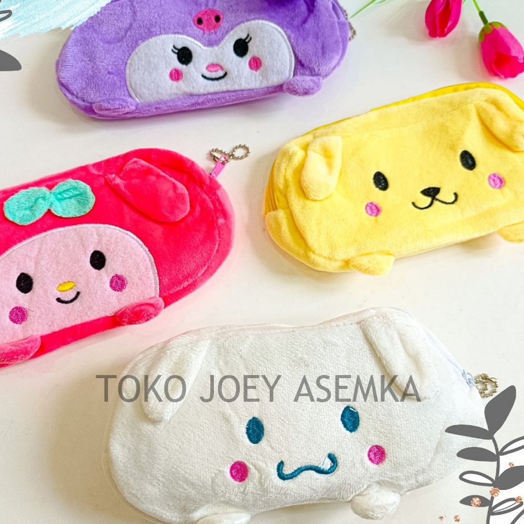 

KOTAK PENSIL KAIN SANRIO BAHAN HALUS PENCIL CASE CASING CINNAMOROLL PURIN MELODY KUROMI PLUSHY PLUSH TEPAK COD MURAH TERMURAH ALAT TULIS KANTOR SEKOLAH ANAK LUCU UNIK ATK KADO SOUVENIR HOBI BAGUS WARNA KUNING PINK UNGU PUTIH