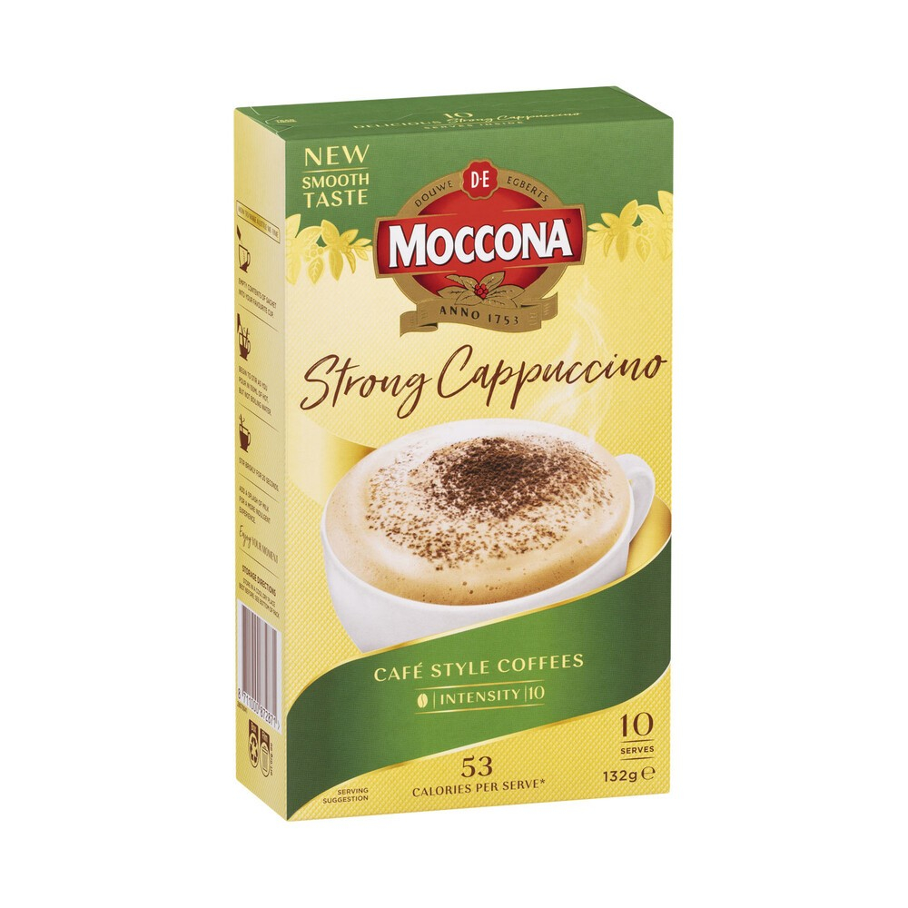 

Moccona Cafe Classics Strong Cappuccino Sachets | 10 pack Australia