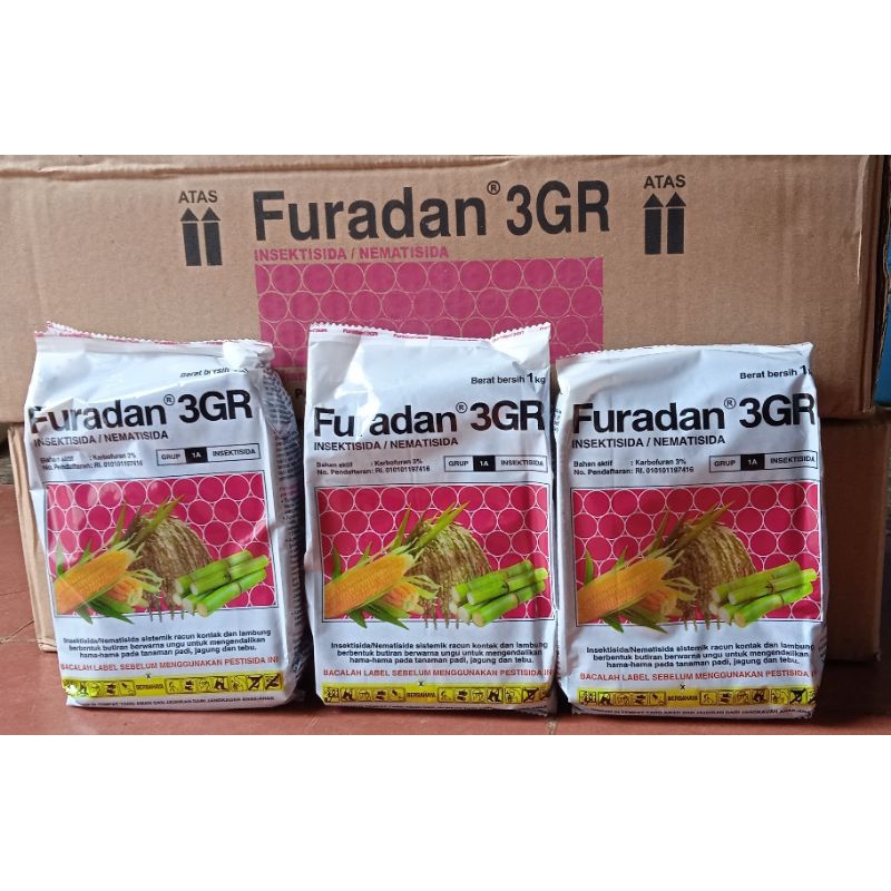INSEKTISIDA FURADAN 3GR Kemasan Asli 1kg  pengendali hama tanaman