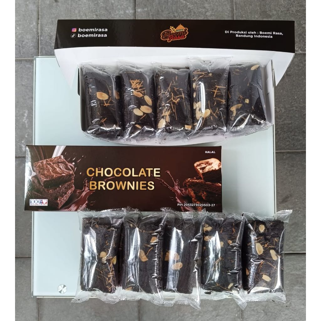

Brownies Potong Boemi Rasa isi 5 pcs- Brownies Chocolate - Brownies Keju