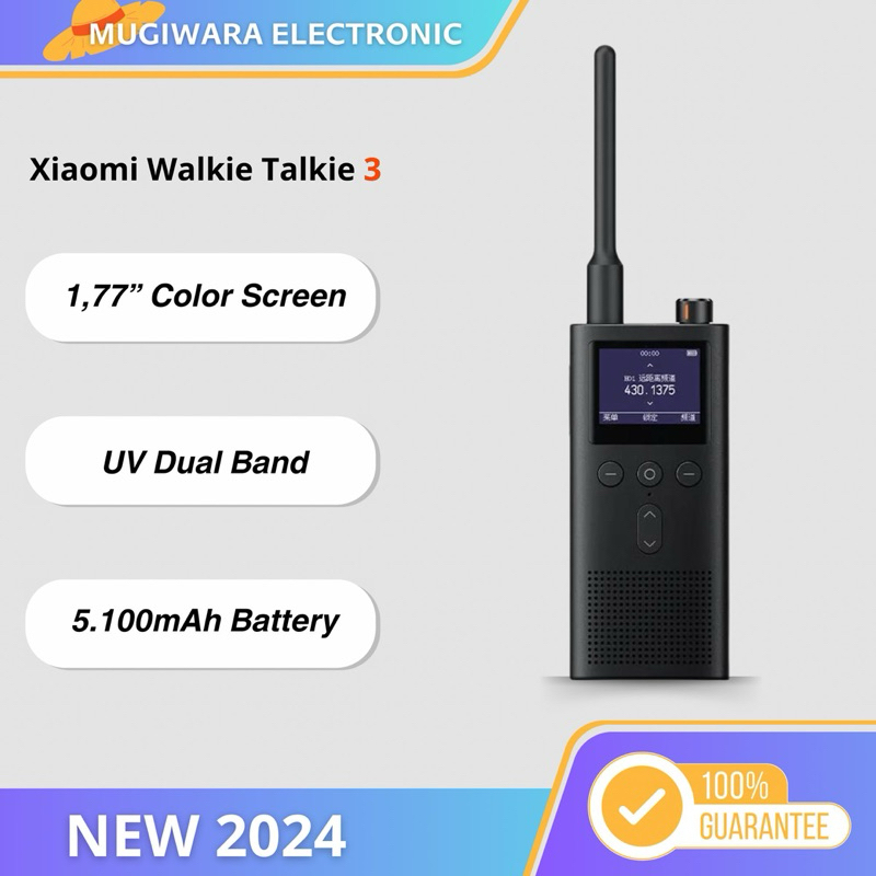 Xiaomi Walkie Talkie 3 HT Intercom Bluetooth Dual Band IP65