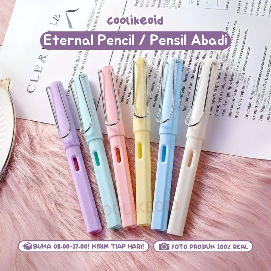 

[READY] PENSIL ABADI ETERNAL PENCIL + PENGHAPUS PENSIL TANPA BATAS PREMIUM