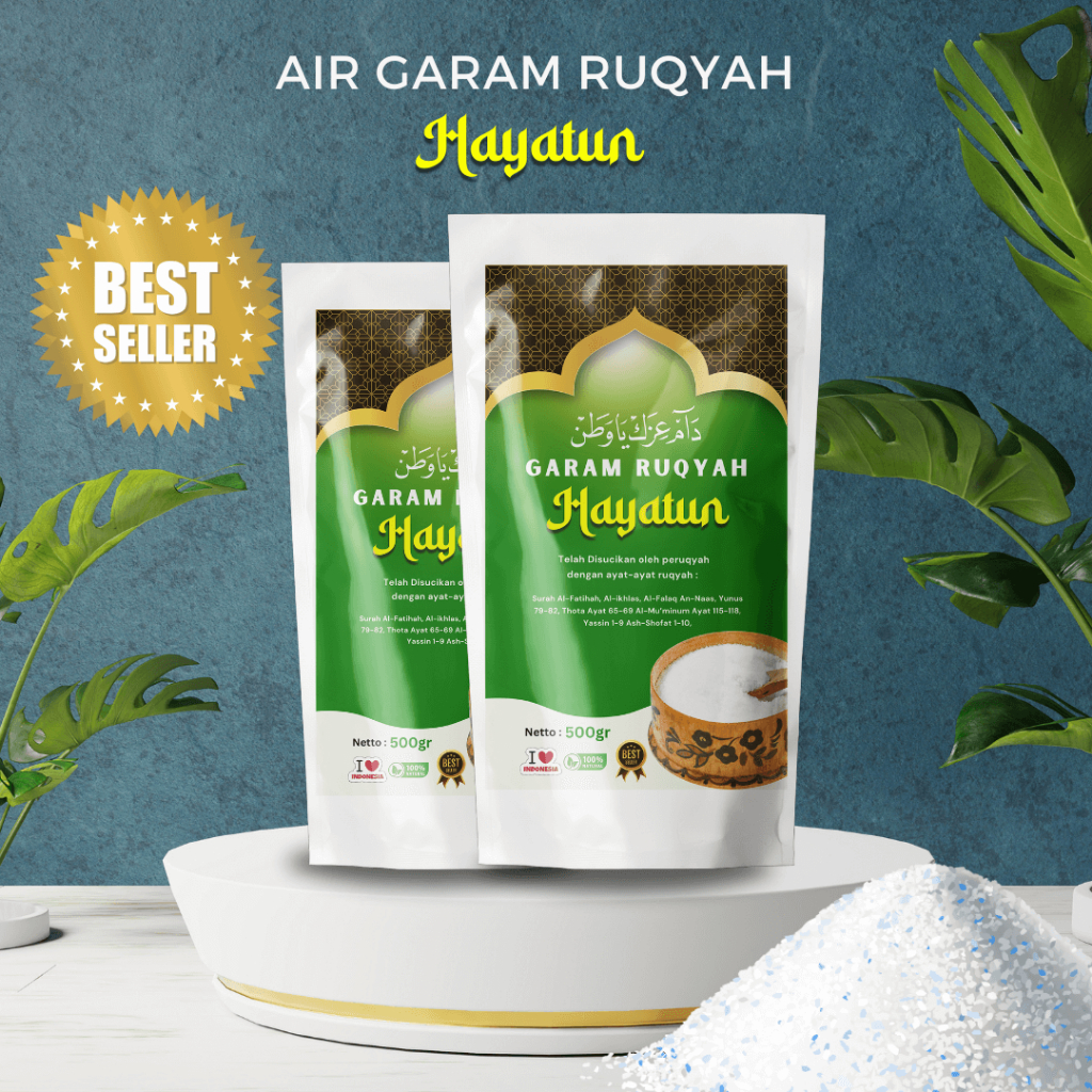 

[2 Bungkus PAKET HEMAT] - Garam Ruqyah Hayatun garam Mandi ruqyah ali jaber Original