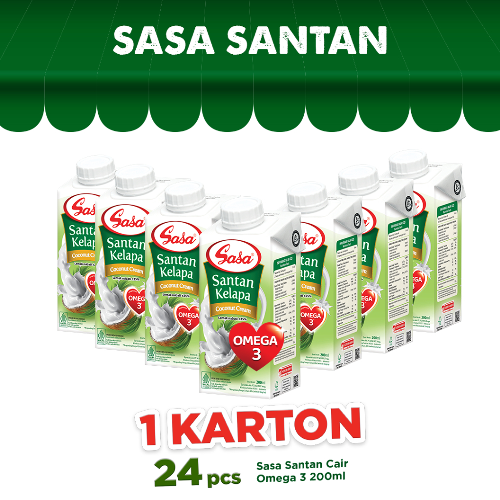 

SASA Santan Cair 200ml - 24pcs (1 Karton)