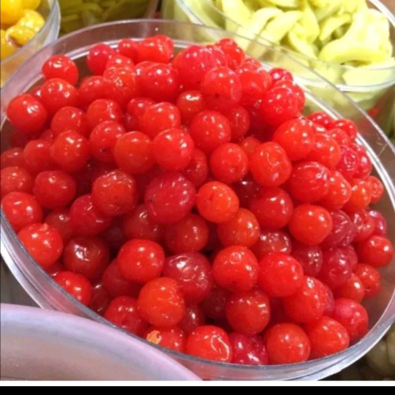 

manisan liko/plum/ceri merah & kuning 250gram,kualitas super