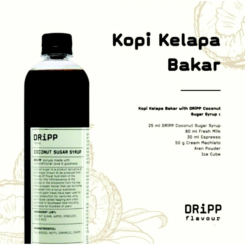 

DRiPP Coconut Sugar Syrup - Sirup Gula Kelapa 760 ml