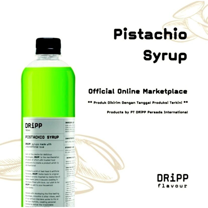 

DRiPP Pistachio Syrup - Sirup Pistachio 760 ml