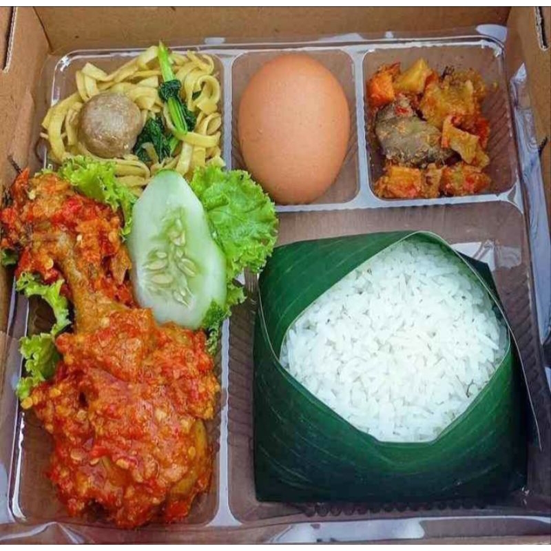 

nasi kotak paket ayam balado 6 menu termurah