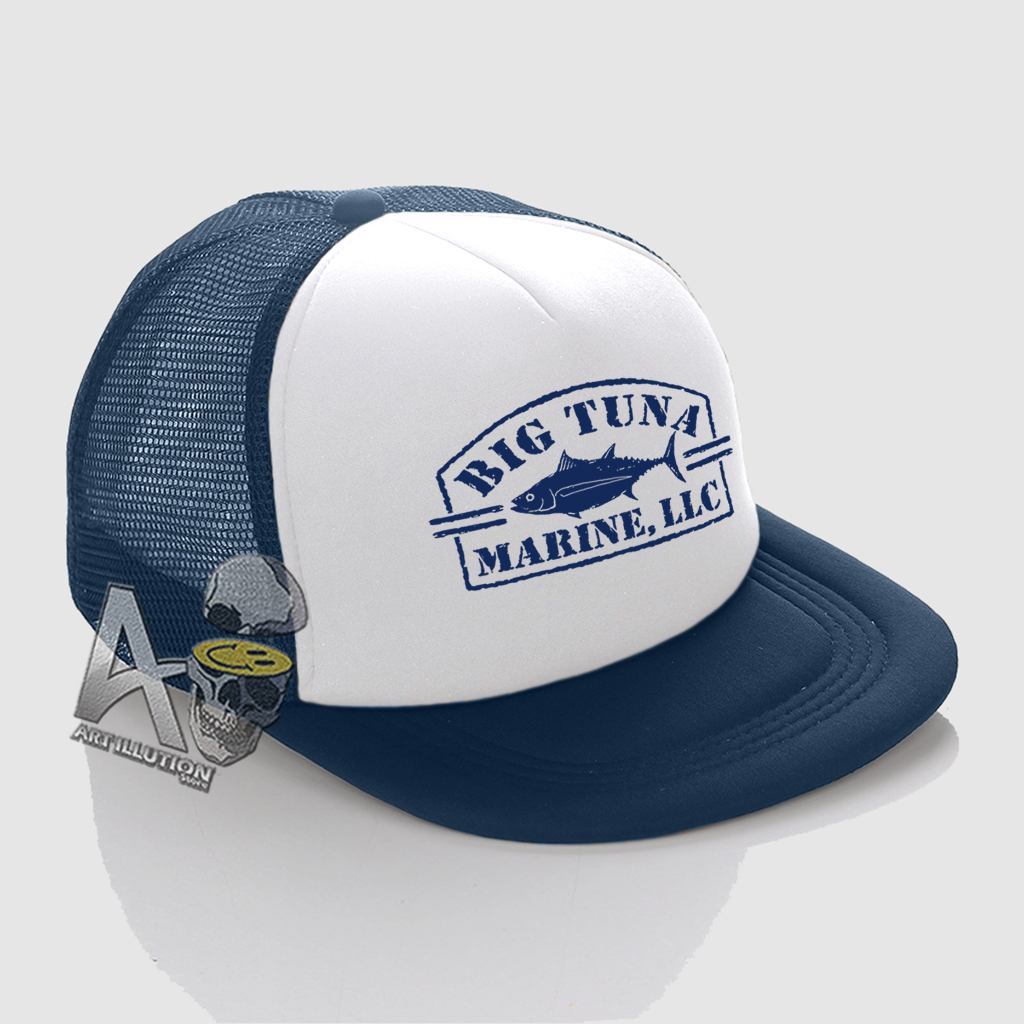 Topi Catch Big Tuna Marine - Topi Snapback Trucker Jaring Big Tuna Marine Logo Terbaru PREMIUM