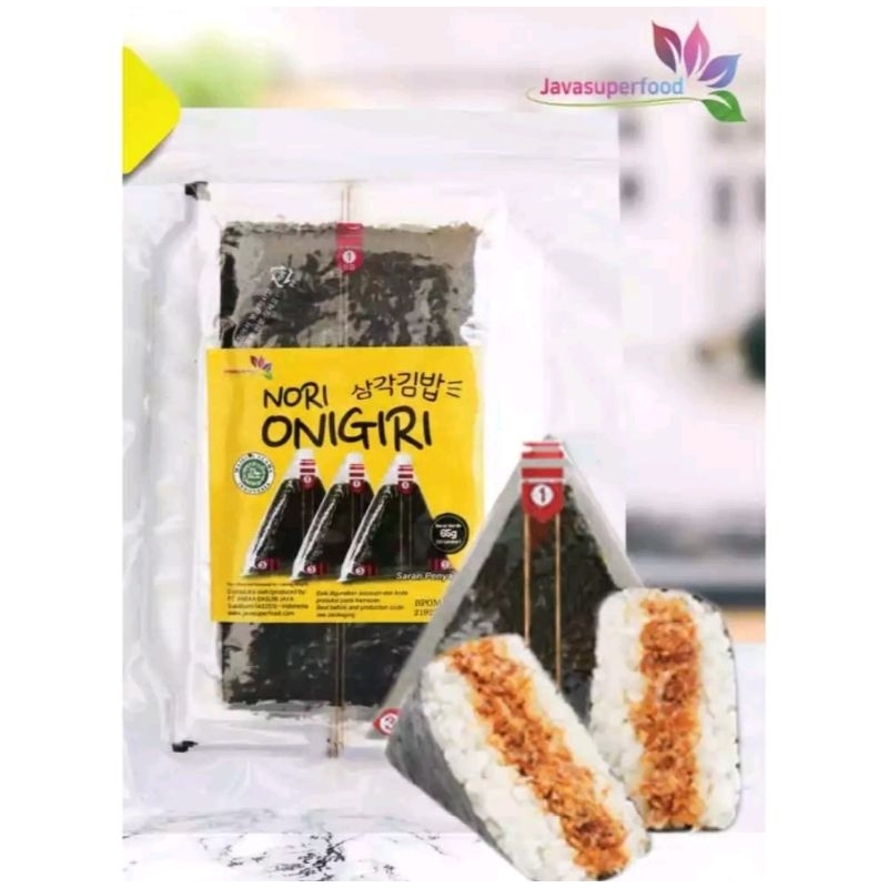 

Moojok-JAVA SUPER FOOD Nori Wrapper/Triangle ONIGIRI 10 Lembar Halal Premium Original