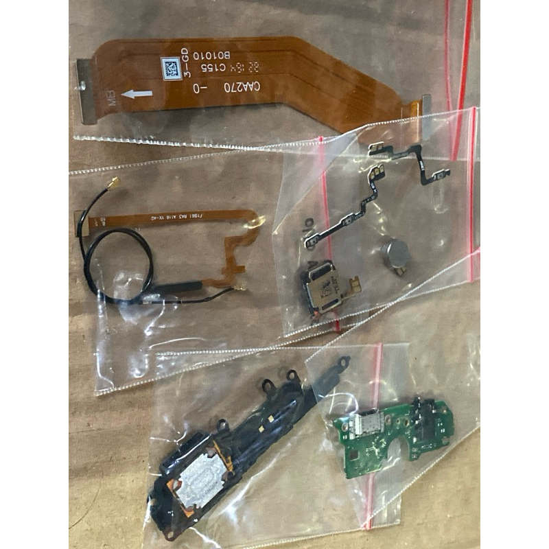 Part Original Copotan Oppo A57 2022 PCB Cas / Fleksibel Board / Buzzer Speaker / Finger Print / Kabe