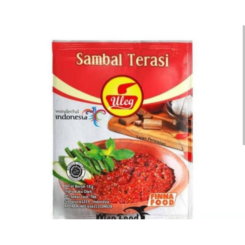 

Finna Sambal Uleg kemasan sachet 18 gr isi 10 pcs