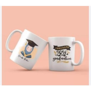 Mug Custom Foto  kado ulang tahun pernikahan wedding anniversary wisuda  desain FOTO bebas