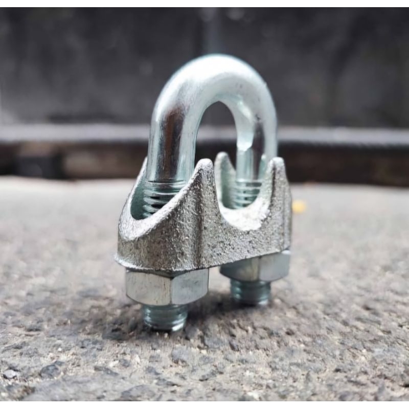 Clamp Tali Sling Baja 10 mm Klem Kawat Seling Kuku Macan Stainless Steel Wire Rope