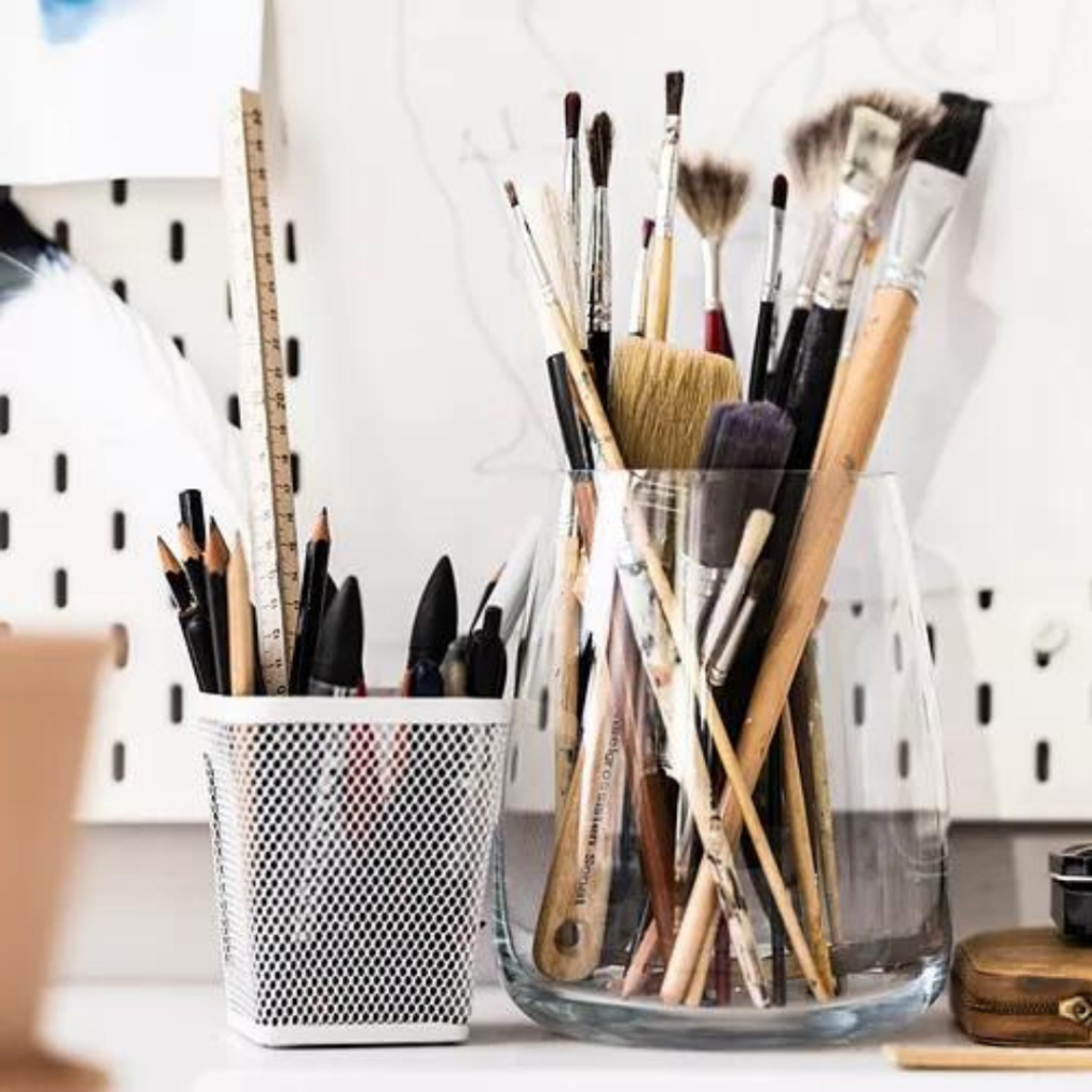 

Tempat pulpen, putih 100% Original