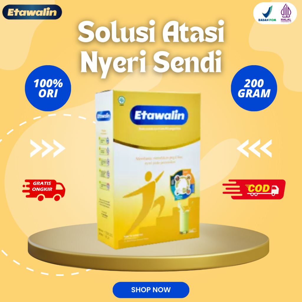 

ETAWALIN - Bantu Atasi Nyeri Sendi Sembuhkan Rematik Dan Kesemutan 1 box 200gram