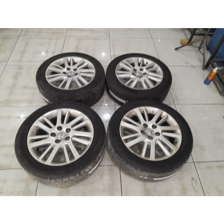VELG MOBIL SECOND STD CAMRY R17X7 5X114 ET45 SILVER +BAN 215 55 r17 continental taun 2022