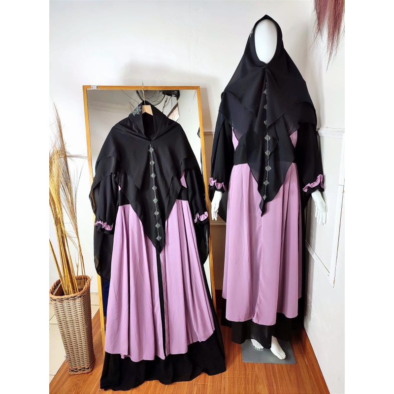 adnandi syari/gamis syari/set syari/pakaian muslimah/pakaian wanita