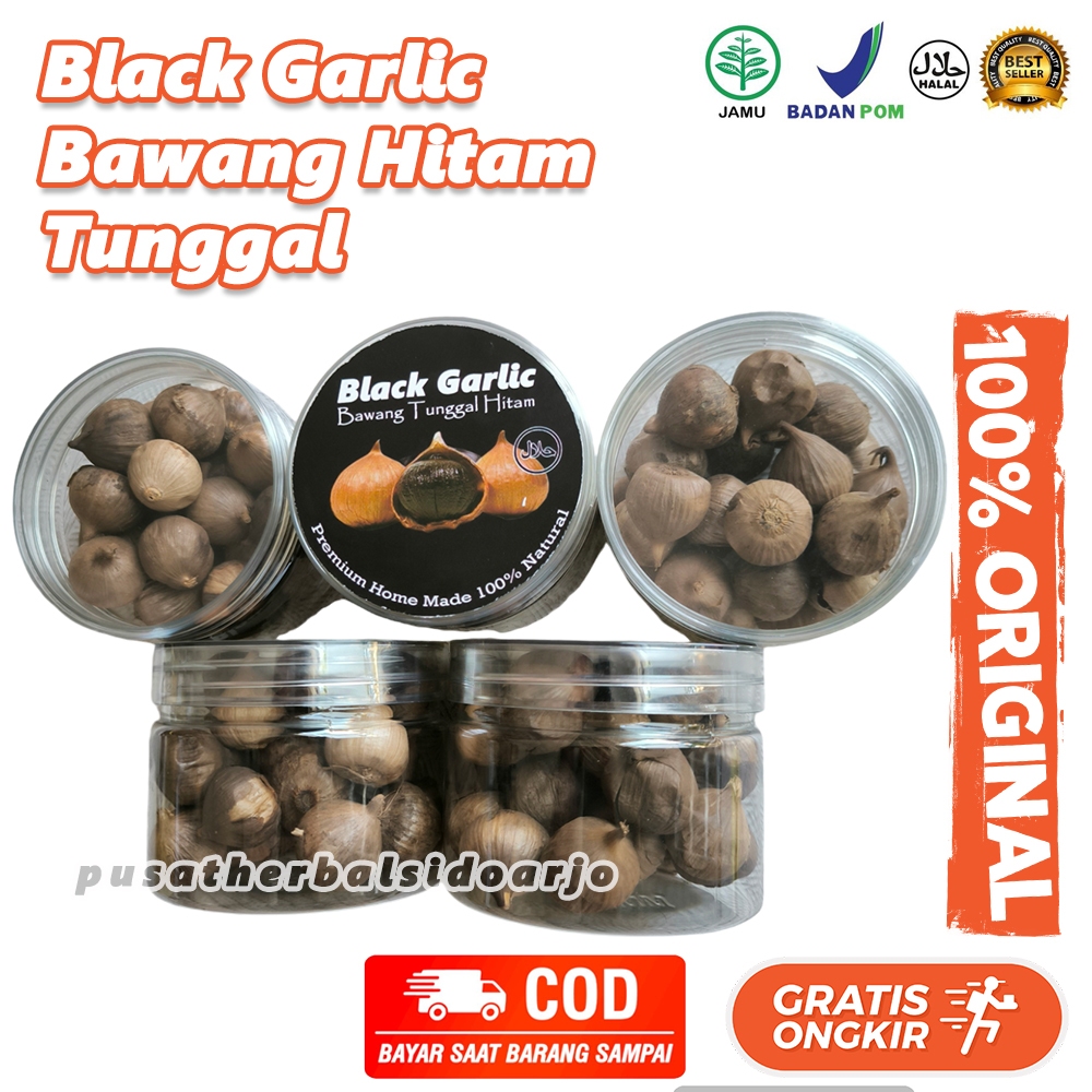 Black Garlic Bawang Tunggal Hitam Super Black Solo Garlic Bawang Ajaib Organic Bawang Lanang Hitam