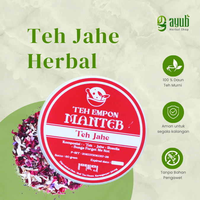 

Teh Jahe Herbal/Teh Kesehatan Herbal Alami 100%