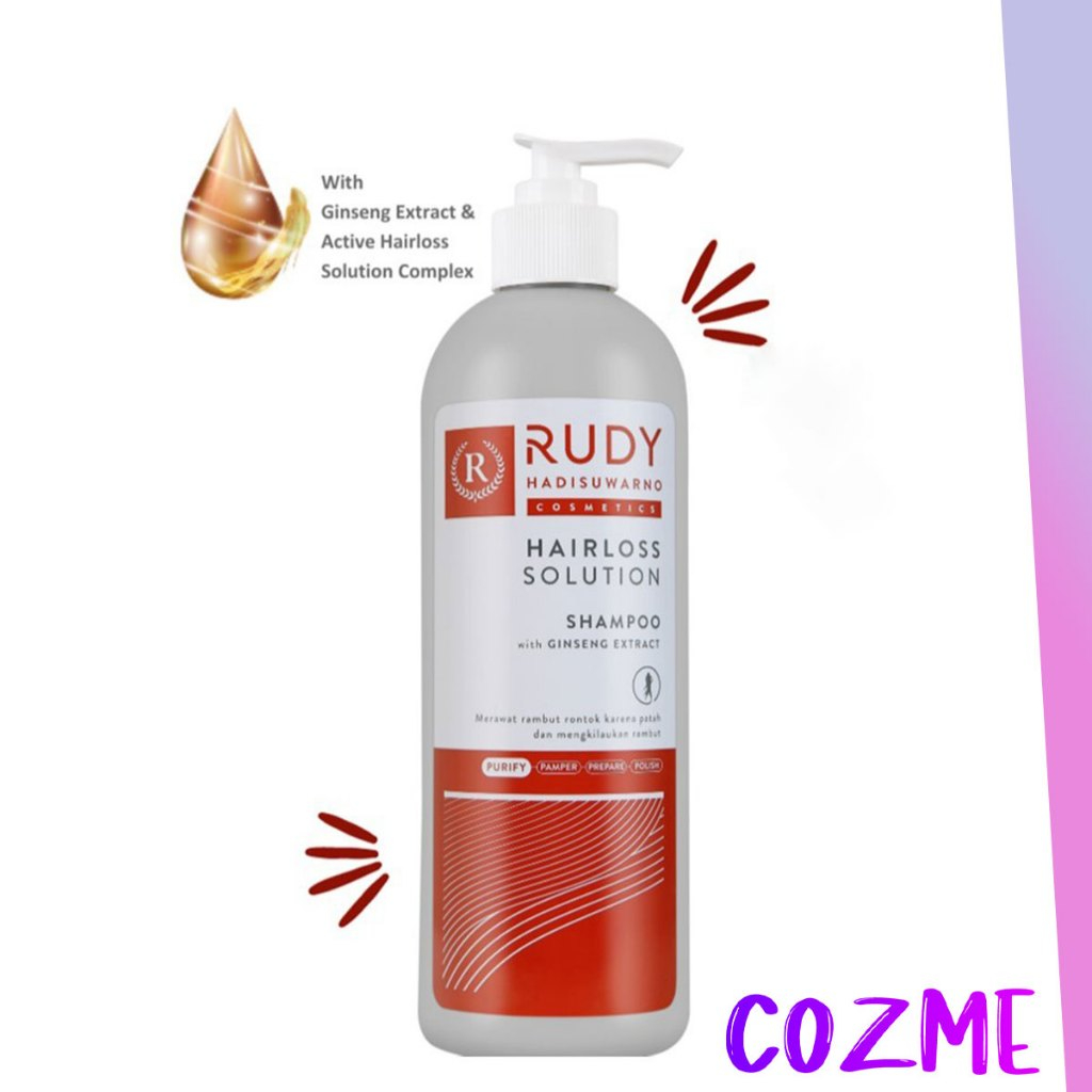 RUDY HADISUWARNO Hairloss Solution Shampoo With Gingseng Extract  450mL Pump