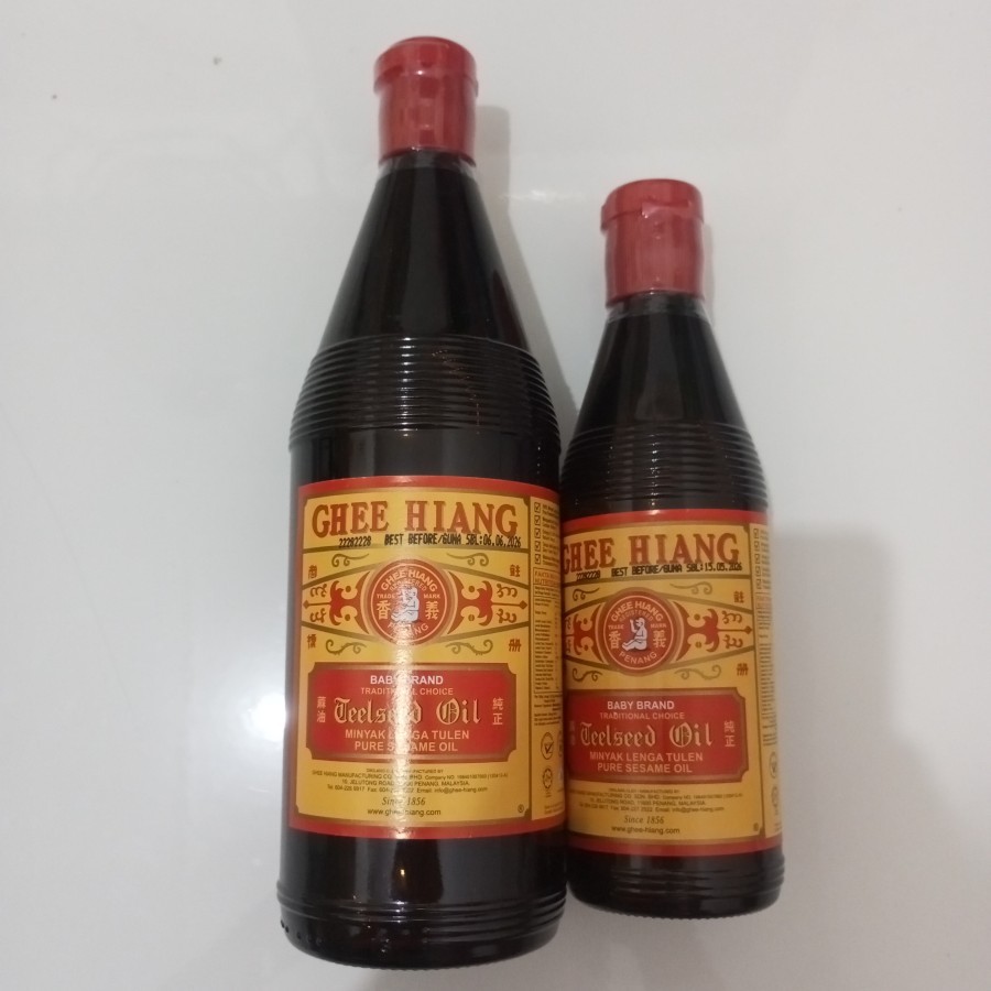 

Minyak Wijen Baby | Brand GHEE HIANG Pure Sesame Oil 700 ml&330 | MINYAK WIJEN MALAYSIA