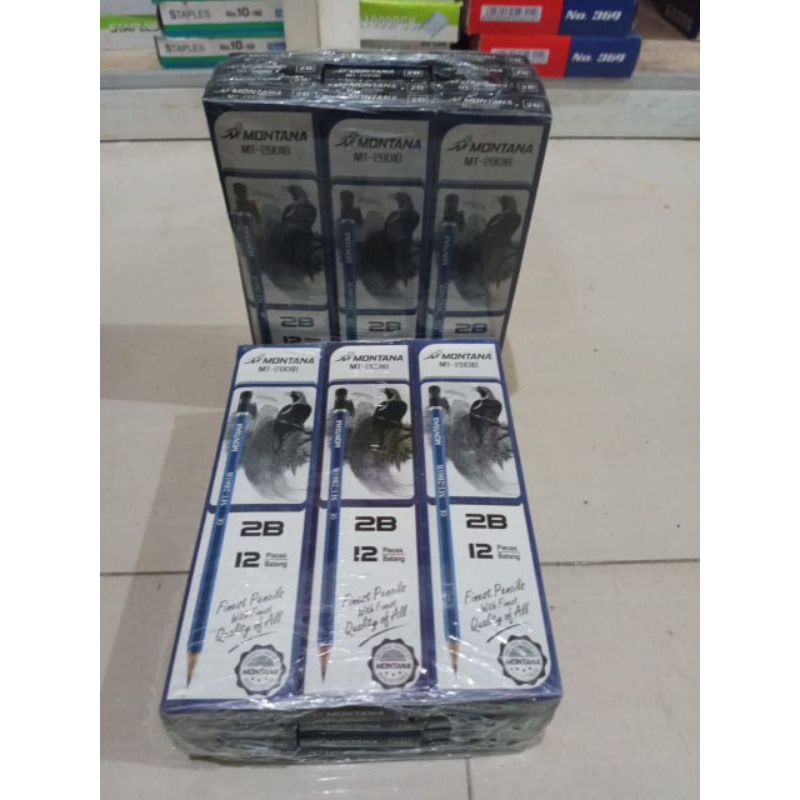 

(1pak) Pensil 2B Montana MT-2B01B/Blue/Graphite/komputer/Pensil kayu/pensil murah