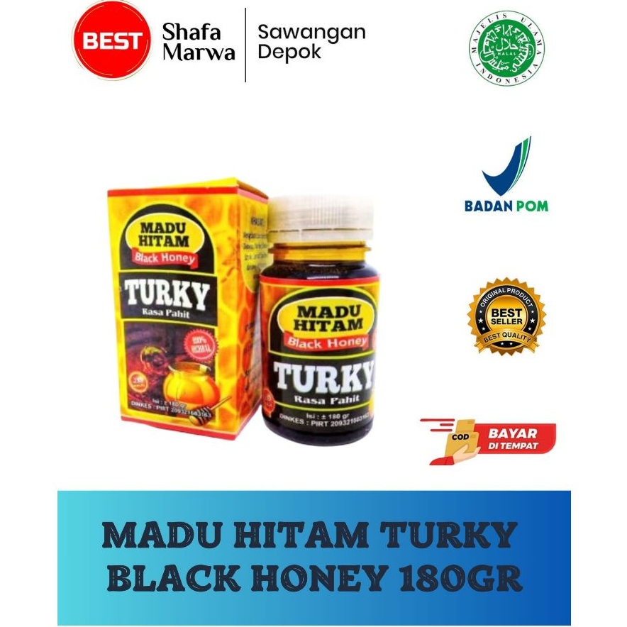 

Madu Hitam Pahit Turki/Turky 180gr - Mengobati Penyakit Jantung Stroke Diabetes