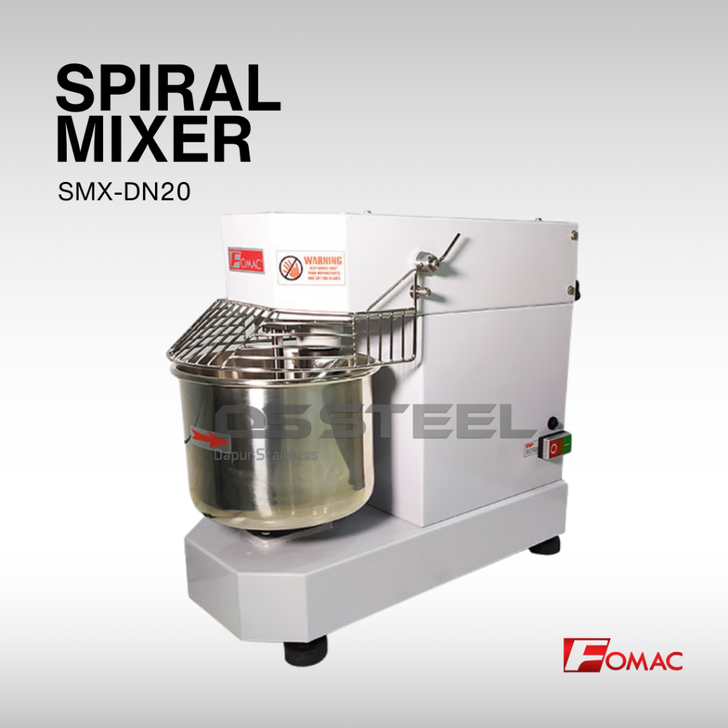 Spiral Mixer FOMAC 20 Liter SMX-DN20 / Mixer Roti FOMAC SMX DN20 / Pengaduk Adonan Donat FOMAC SMXDN