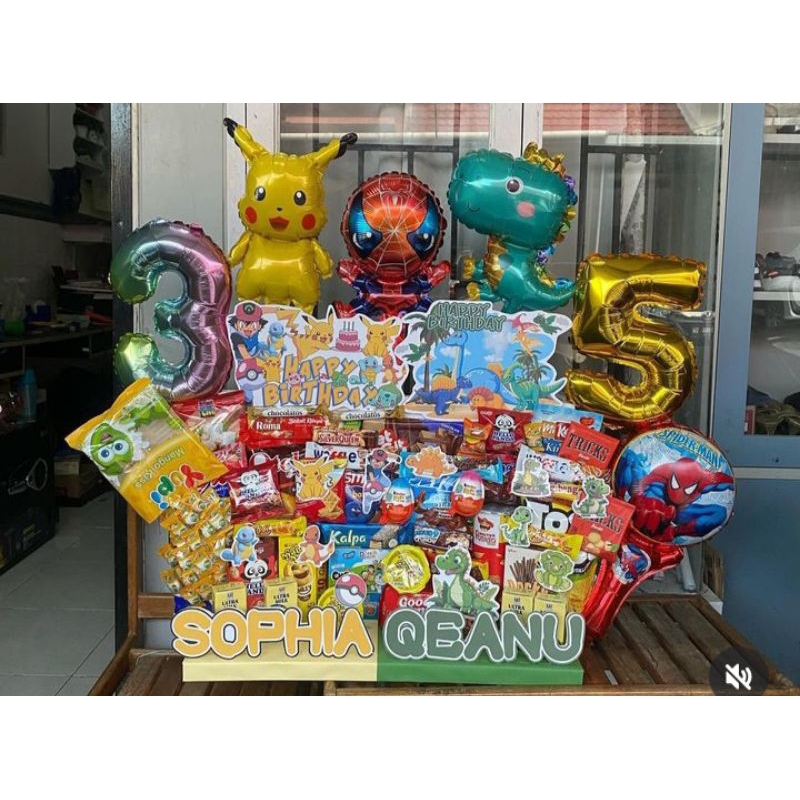 

Buket Snack/ Snack Tower Ulang Tahun/ Hadiah anniversary