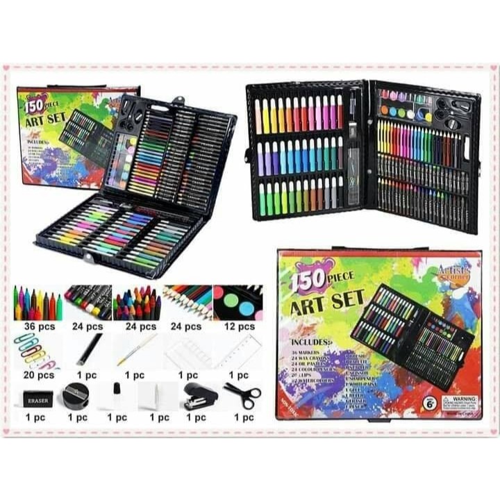 

crayon set 150pcs anak cat air mewarnai anak set gambar anak mengganbar anak pensil warna set RB9