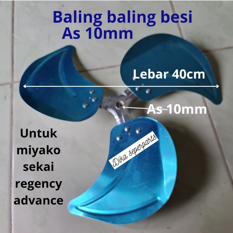 baling baling kipas besi as 10mm