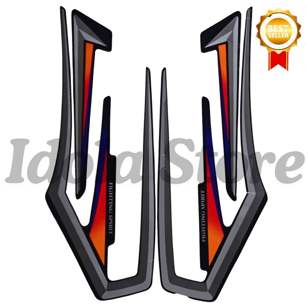 Stiker Striping  RX KING 2001 Standar Merah | List Stiker Yamaha Rx King 2001 Merah