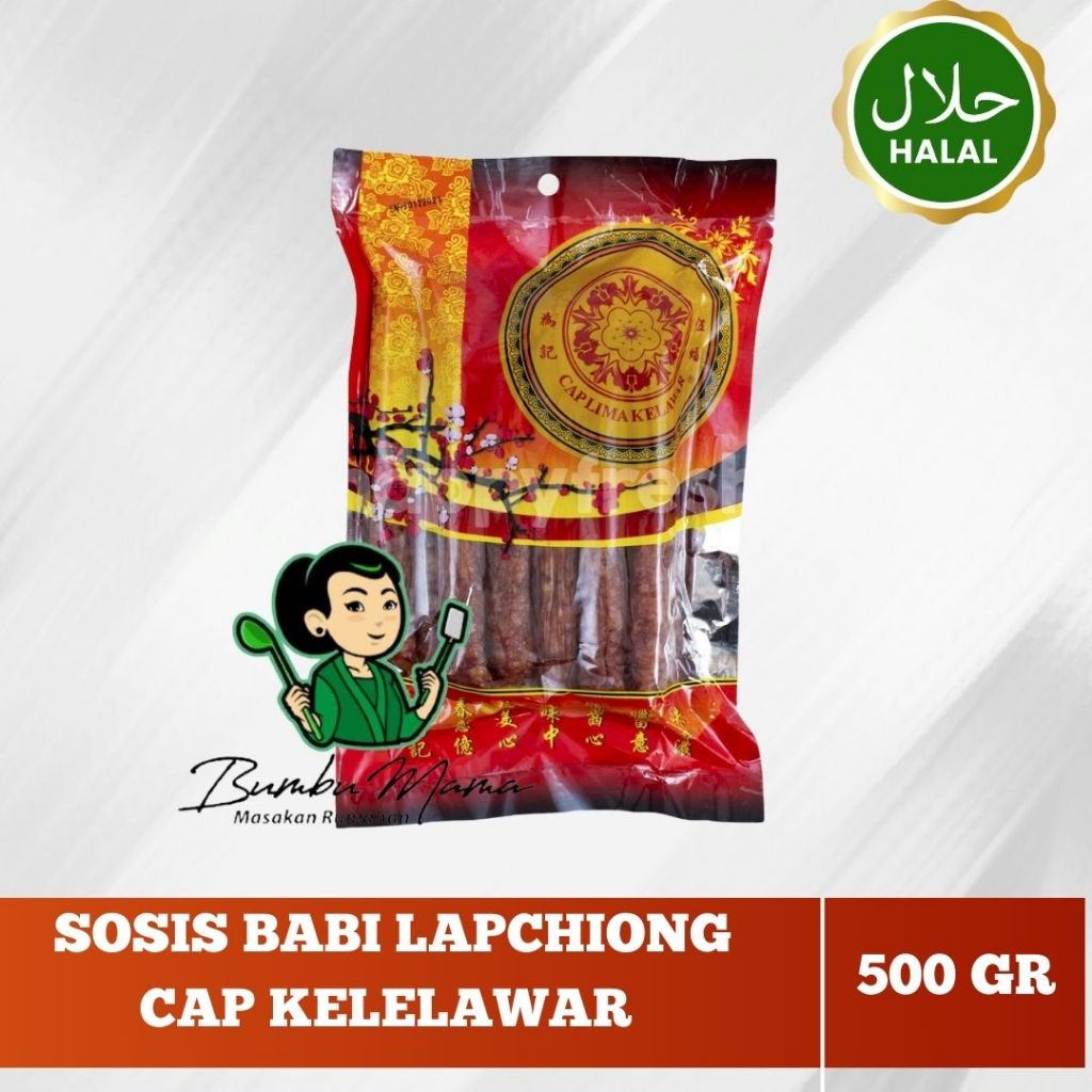 

Lapchiong Cap Lima Kelelawar Sosis Babi 500gram