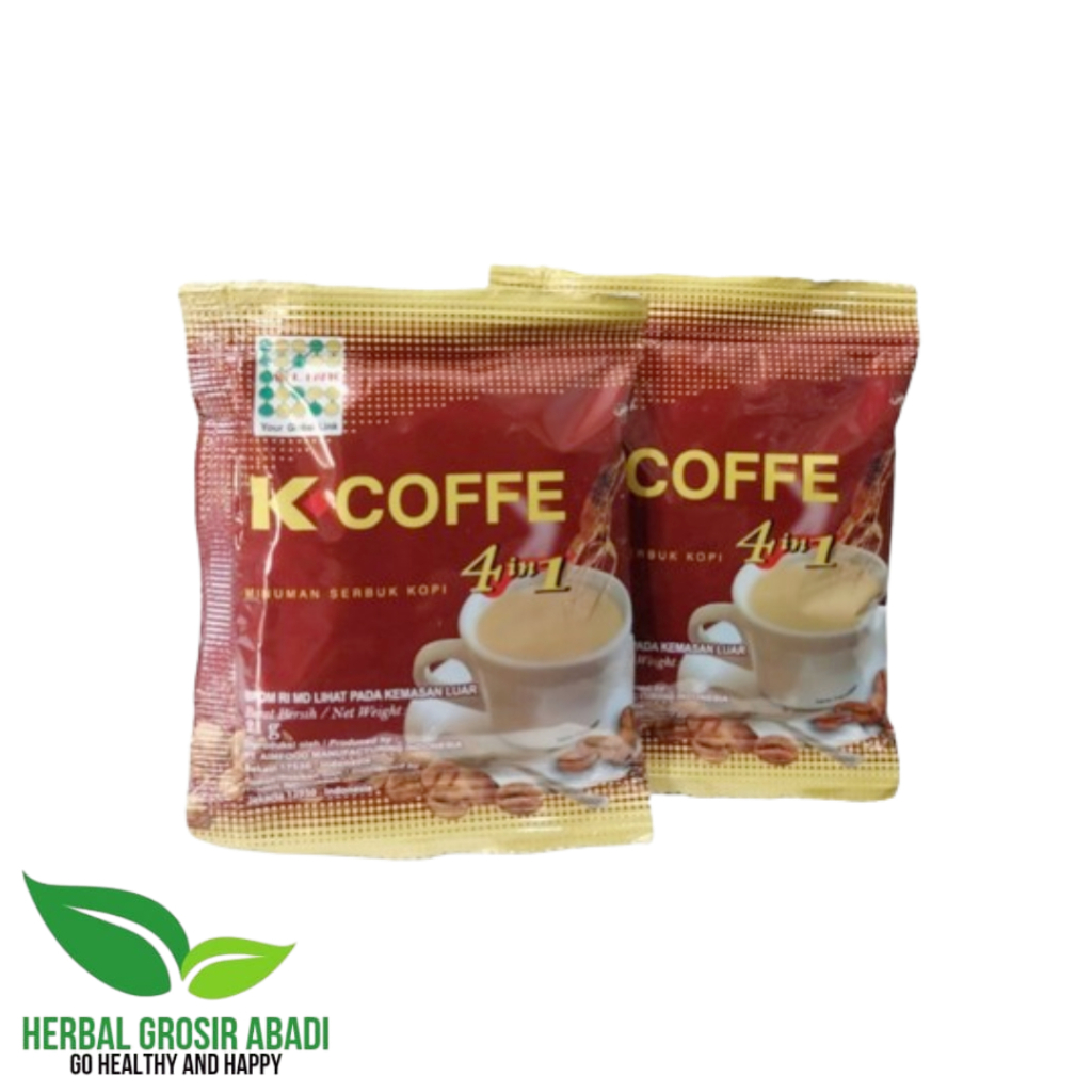 

K-Coffee 4 In 1 | Kopi Ginseng Alami | Membantu Menjaga Stamina | Kopi 4 In 1 Per Sacher